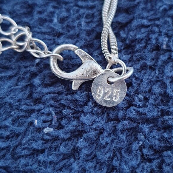 Vintage 925 Sterling Silver Two-Layer Beads Ball Bracelet – 8.75" - Picture 5 of 10